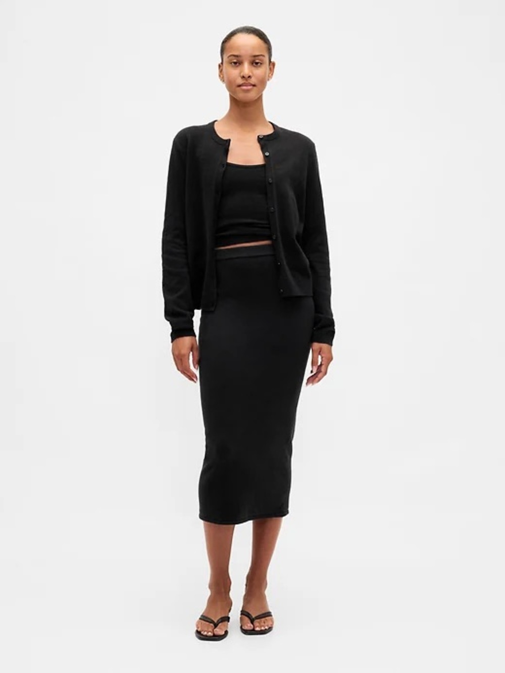 GAP CashSoft Stretch Midi Skirt